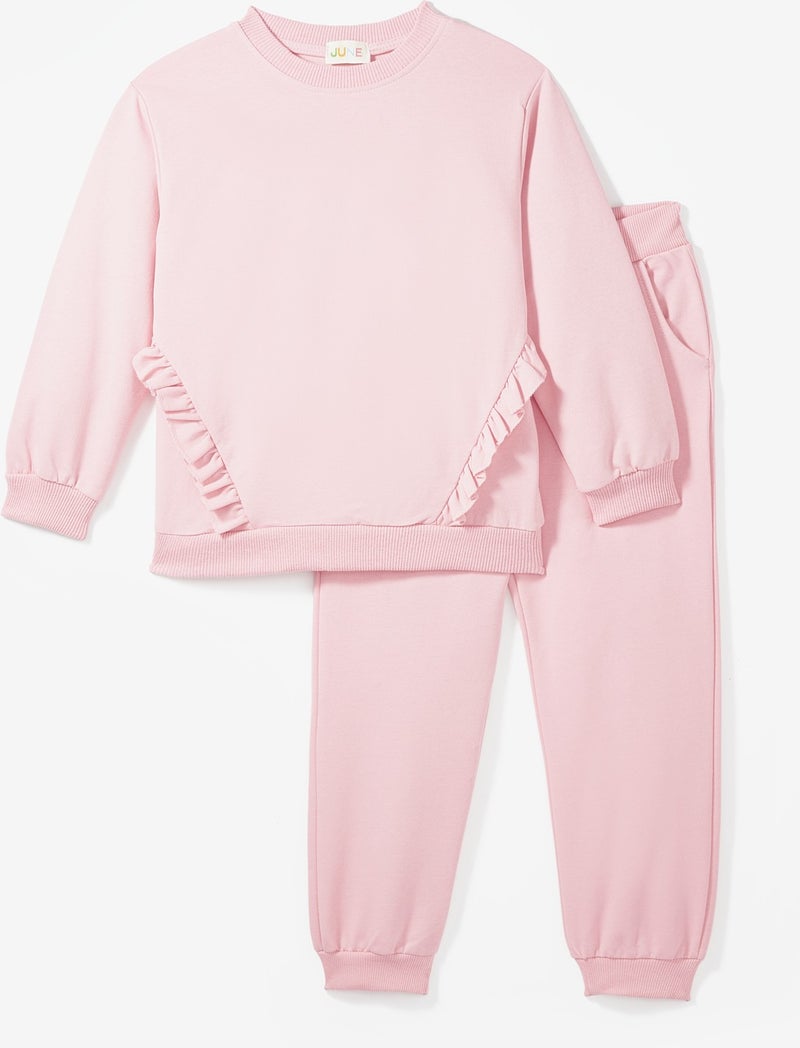 Frilly Girl's Tracksuit Set