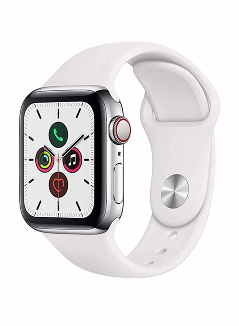 Renewed - Watch Series 5-40mm GPS Silver Aluminium Case With White Sport Band