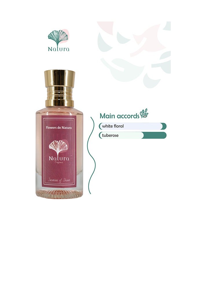 Jasmine of Sham de Natura - Jasmine of Sham Perfume filled with white flowers, nature-inspired fragrance