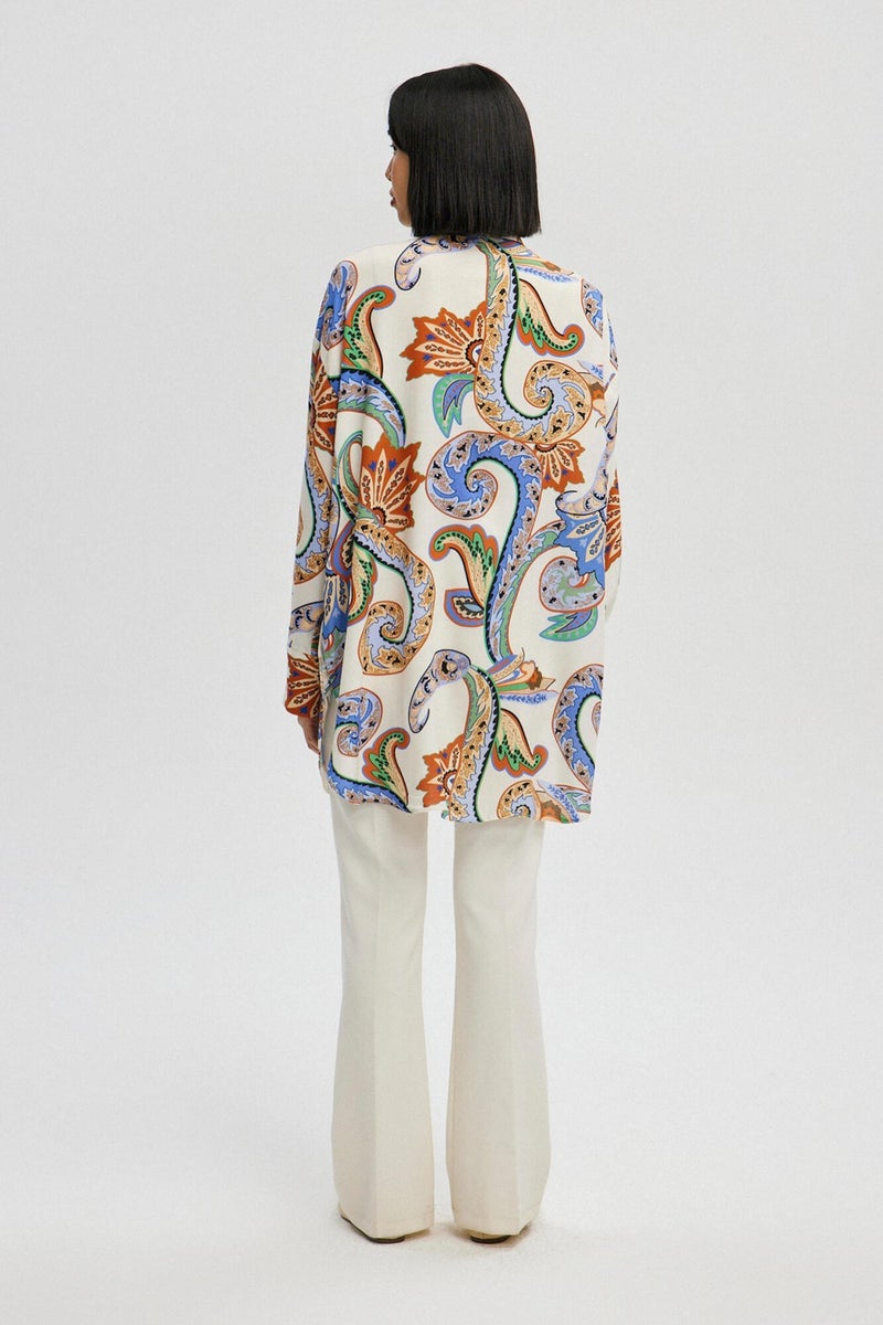 Touche Paisley Patterned Viscose Shirt