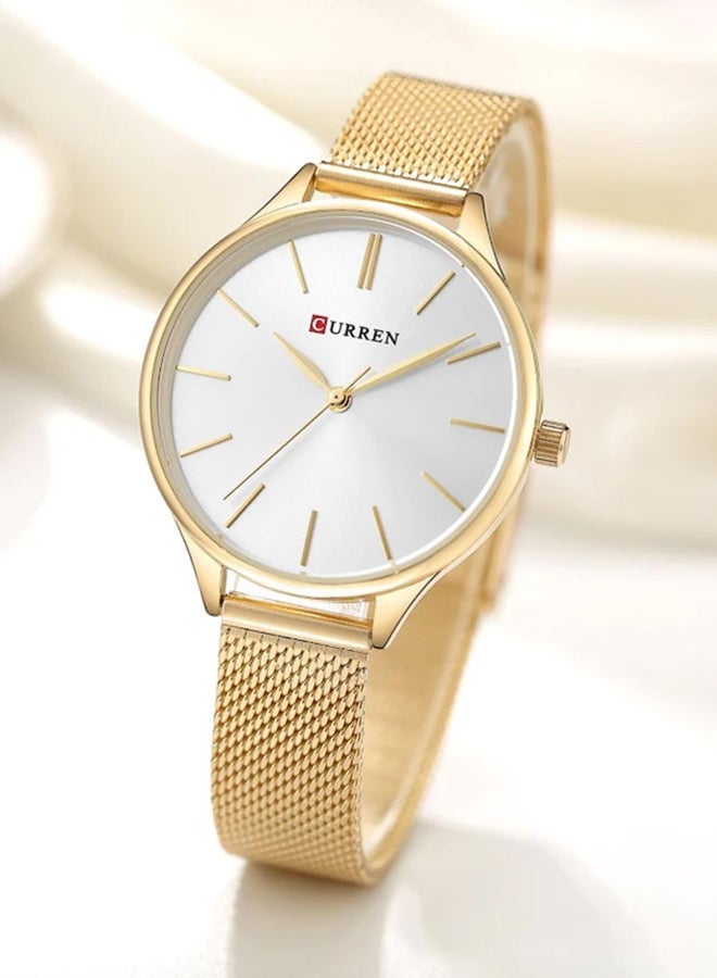 CURREN-9024 Original Brand Band Wrist Watch For Women With Free Box