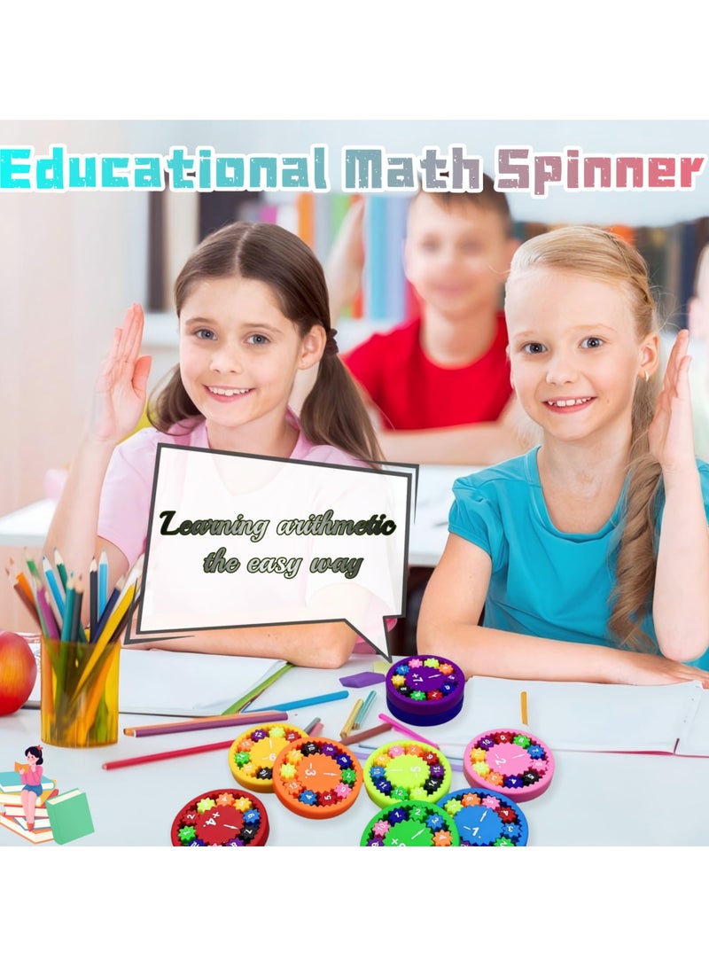 Math Fidget Spinner, Kids Educational Toy for Learning Addition & Subtraction, Math Games for Homeschooling or Classroom Rewards