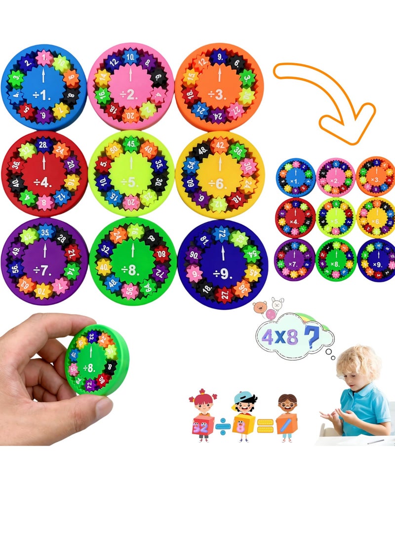 Math Fidget Spinner, Kids Educational Toy for Learning Multiplication, and Division, Math Games for Homeschooling or Classroom Rewards