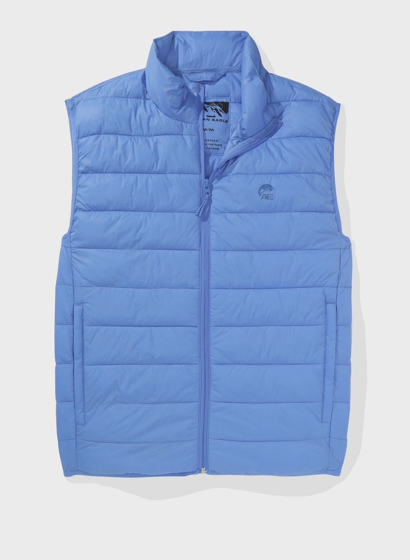 Zip Through Puffer Vest