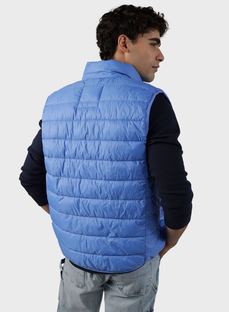 Zip Through Puffer Vest