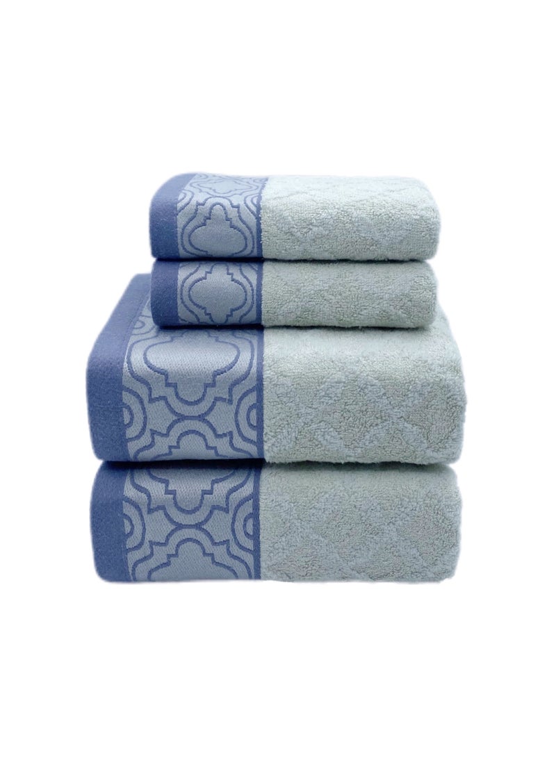 Soft and absorbent cotton thickened and quick drying luxury hotel bath towel set size 70 * 140cm environmentally friendly and durable bathroom daily home spa sports and travel (grey)