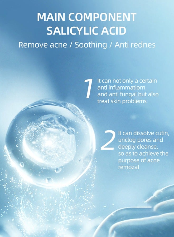 2 Pcs Salicylic Acid Remove Acne Gel, Rapid Action Acne Spot Treatment for Face Closure & Acne Dots, Premium Acne Scar Gel & Pimple Remover, 20g