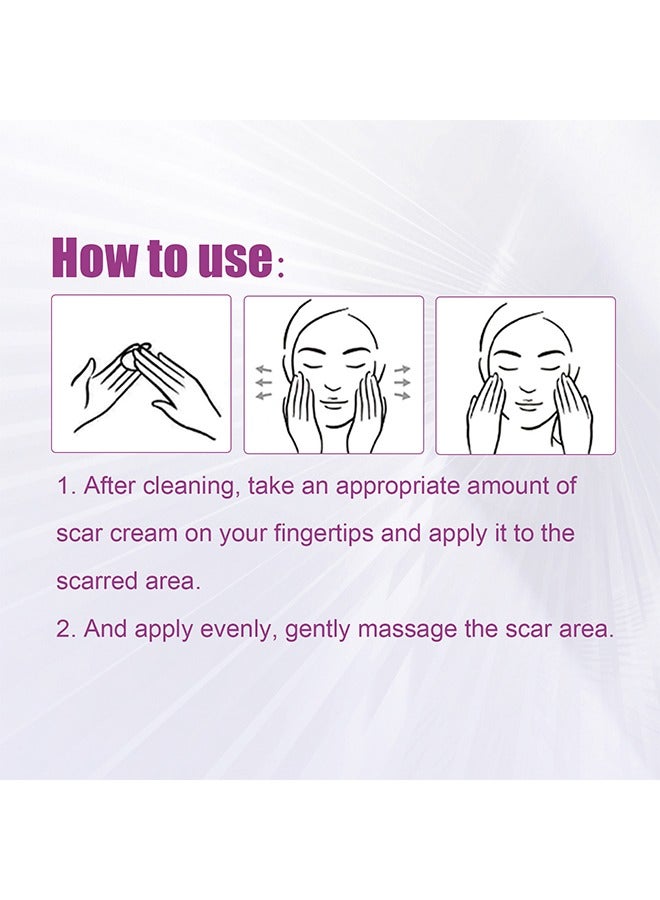 Scar Cream Fade Scald Scar Surgical Repair Cream, Lighten Scars Surgical Scars, Smooth Skin Repair,50 g