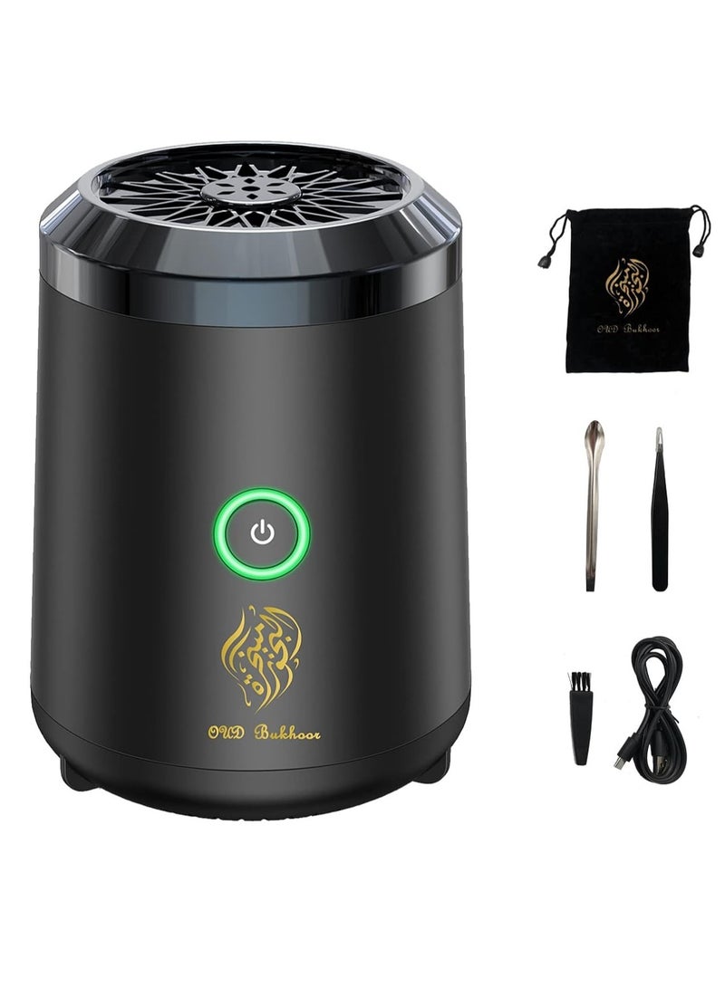 Mini USB Incense Burner Electric Bakhoor, Arabic Aroma Diffuser For Home Office Car Rechargeable Portable