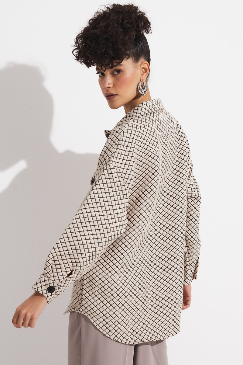 Exclusive Square Pattern Jacket