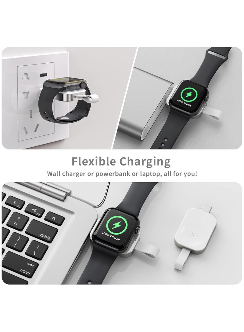 Portable apple Watch Chargerï¼Œi Watch Wireless Charger with USB C Fast Charging Magnetic Travel Charger for Apple Watch