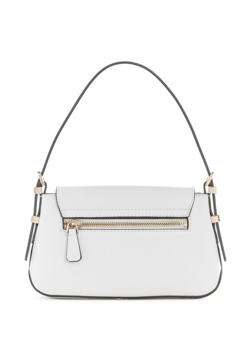 White Desideria Mini Shoulder Bag Online Sale,L: 27 W: 7 H: 13 cm