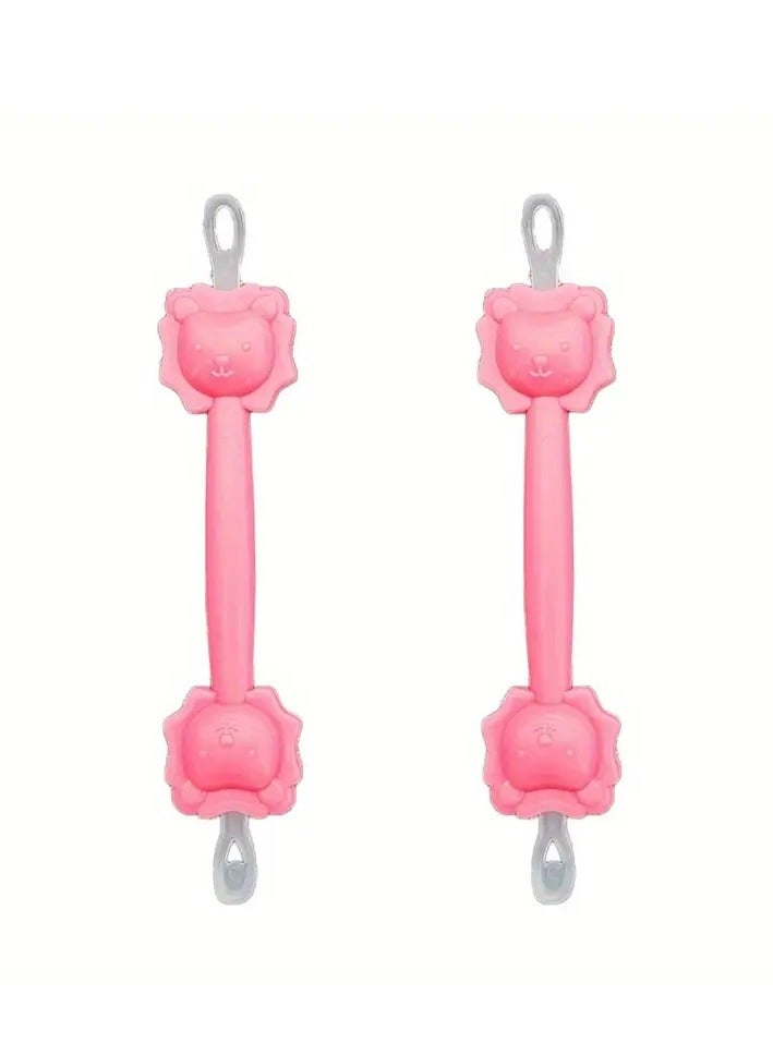 2pcs Booger Cleaning Sticks, Ear Cleaning Tool, Cartoon Lion Booger Picker, Nasal Cavity Cleaning Tools Pink