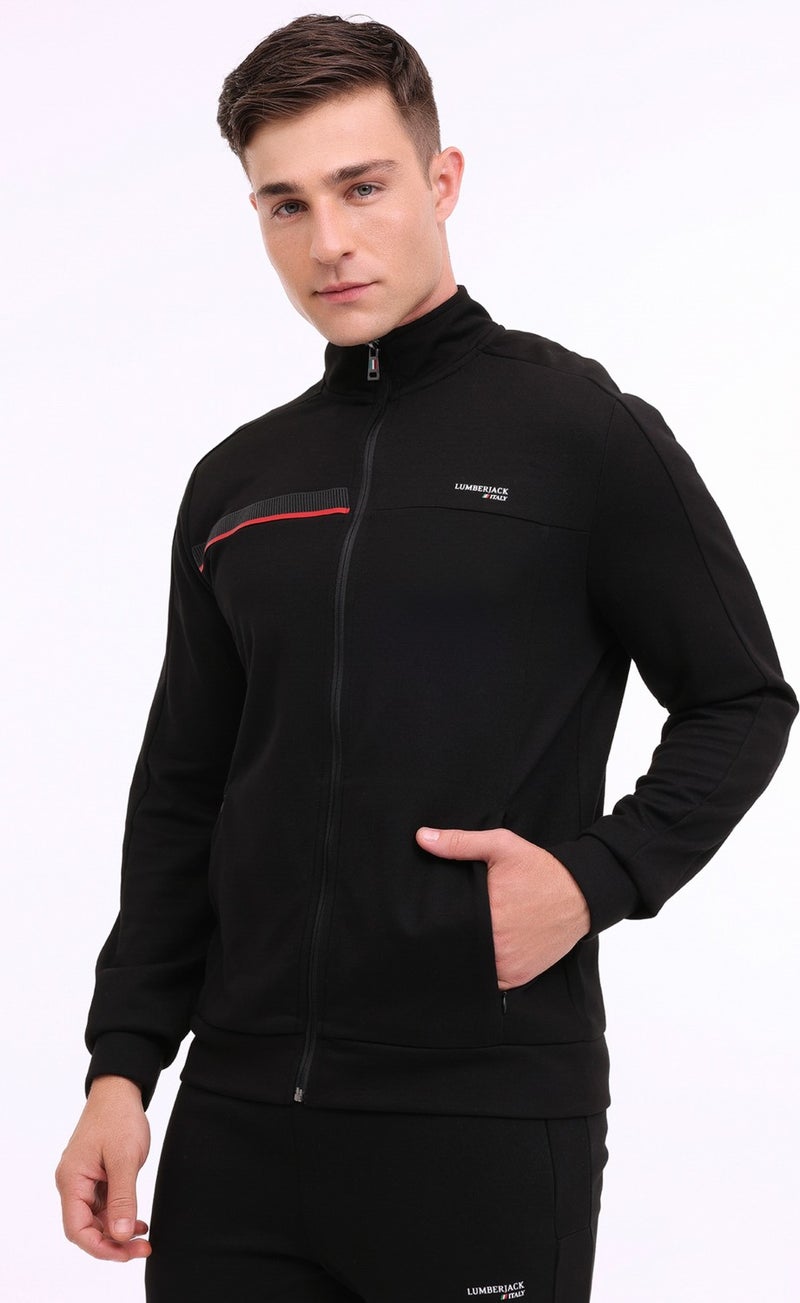 ml Renato 18ITL1013 4pr Black Men's Tracksuit Top