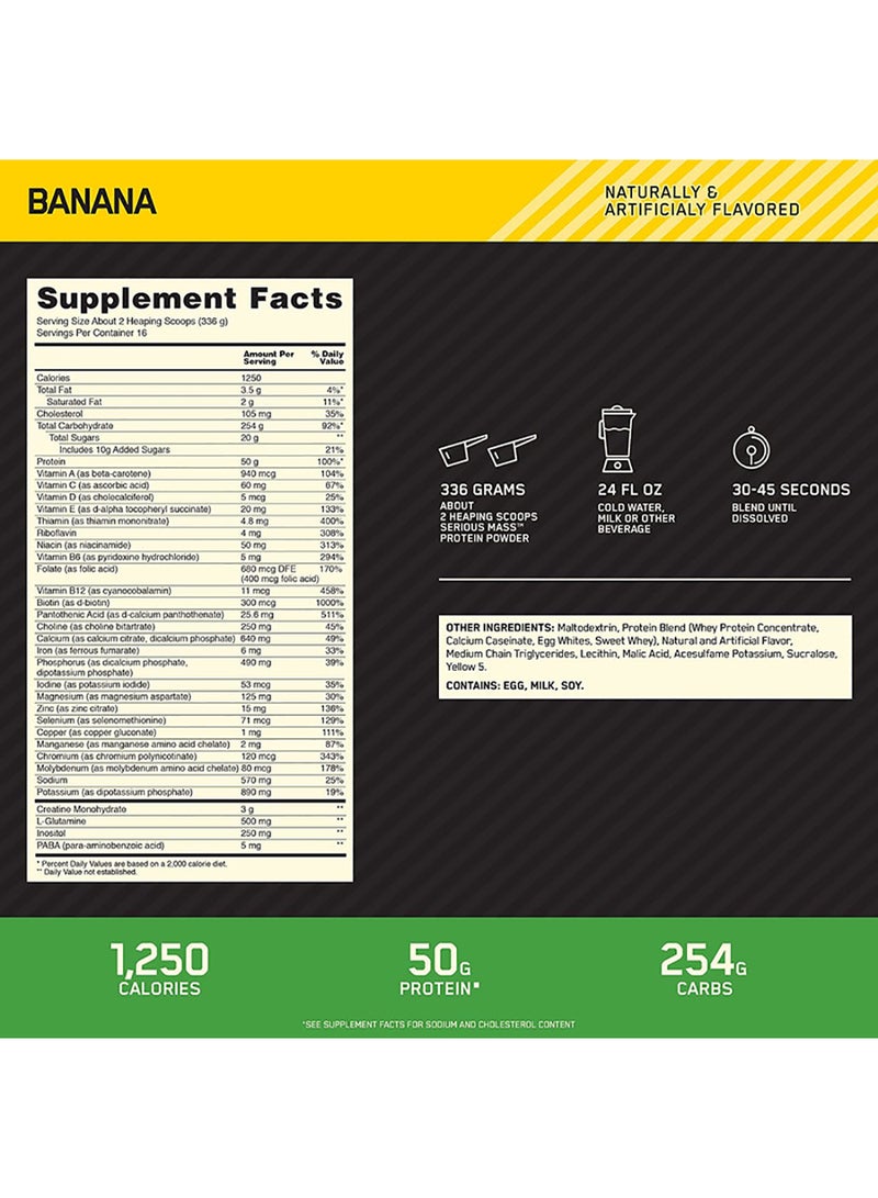 Serious Mass Protein - Banana - 5.45 kg