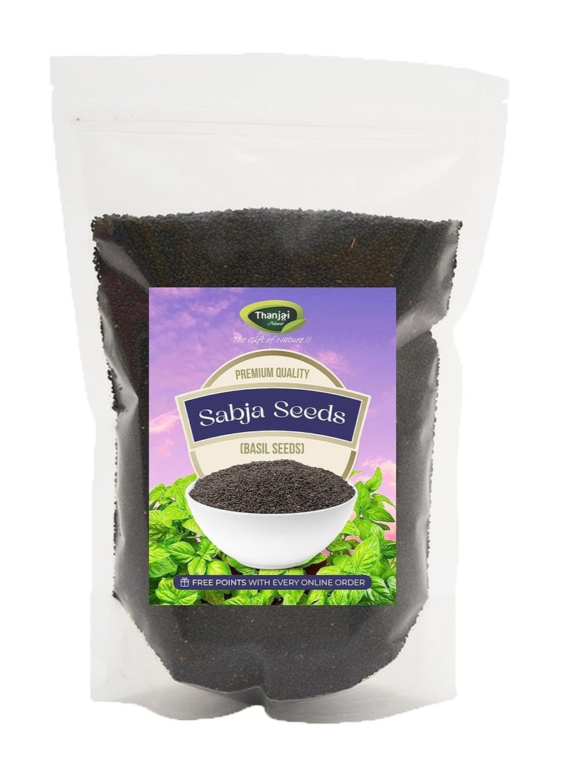 Thanjai Natural Raw Basil Seeds 250gm | Sabja Seeds | Tukmaria Seeds | Helps in Weight Loss, Natural Stress Reliever, Reduce Body Heat