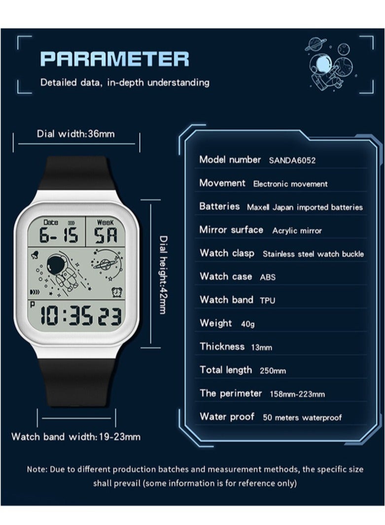 Teenagers Men And Women Waterproof Luminous Electronic Watch