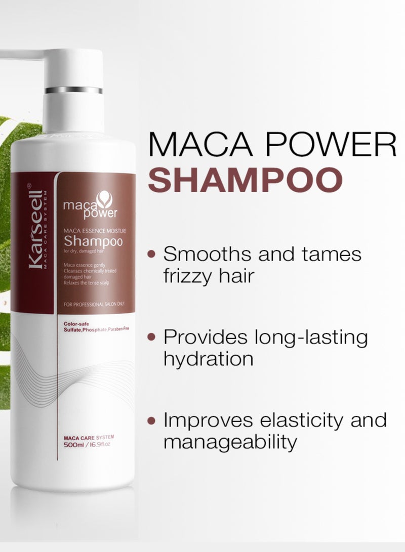 Karseell Argan Oil Shampoo for Deep Repair and Hydration – Nourishing Moroccan Argan Formula for Dry, Damaged, and Color-Treated Hair – 500ml