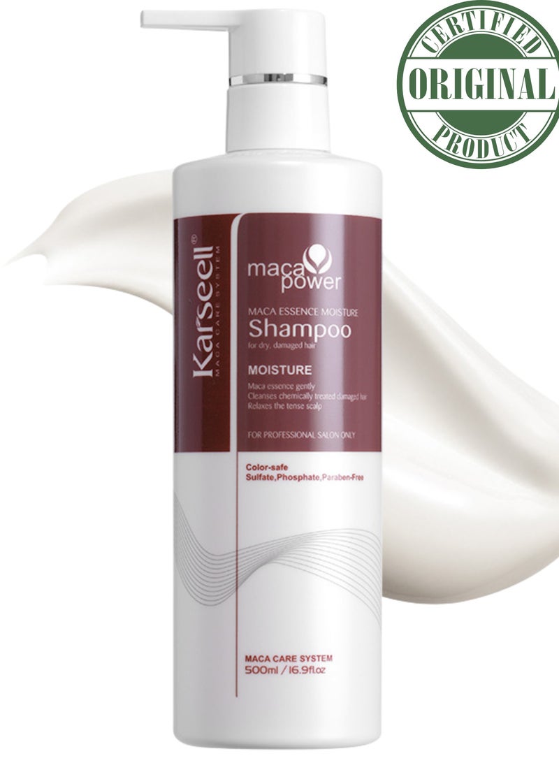 Karseell Argan Oil Shampoo for Deep Repair and Hydration – Nourishing Moroccan Argan Formula for Dry, Damaged, and Color-Treated Hair – 500ml