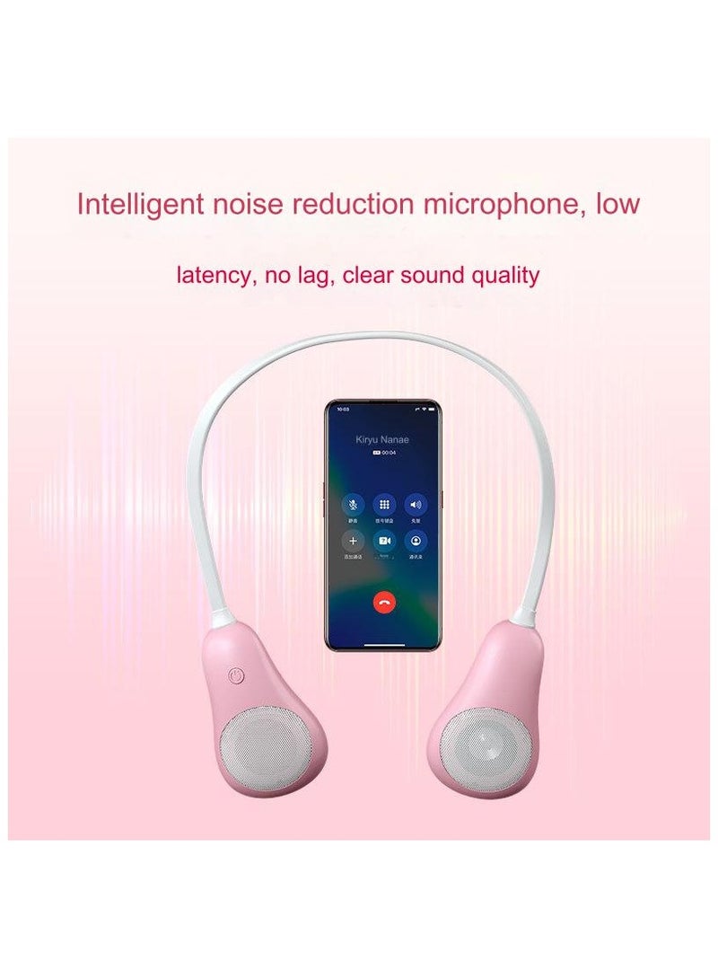 Intelligent Noise Reduction Bluetooth Neckband Speaker, Low Latency, Clear Sound