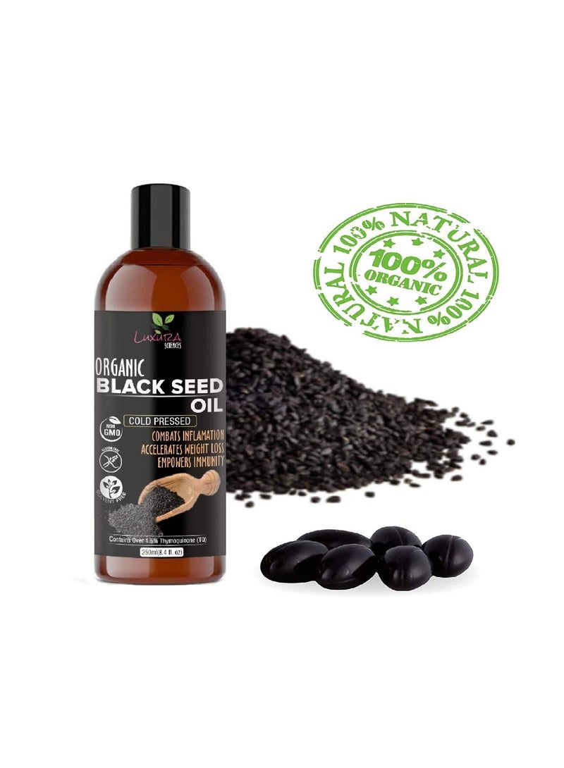 Luxura Sciences Black Seed Oil, Kalonji Oil For Hair, Cold Pressed : 250 ML.