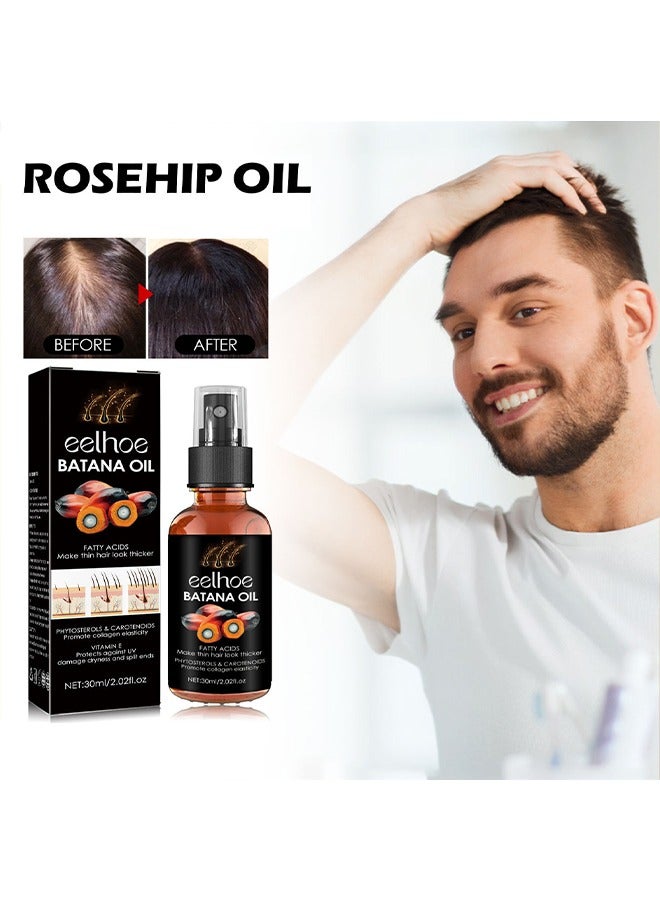 Batana Oil for Hair Growth Batana Oil - Batana Oil Organic for Healthy Hair - Repair Damaged Hair, Nourishes Thin Hair Scalp Skin and Loss Hair Growth Fir for All Hair Types, 30 ml