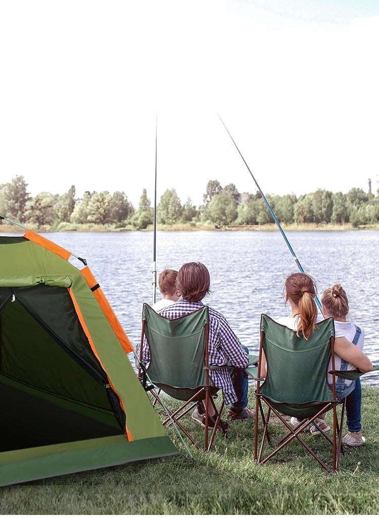 Camping Tent with Weather Technology, Instant Setup 4 Person Waterproof Tent, Double-Thick Fabric And Carry Bag, Sets Up In Few Minutes Automatic Tent For Outdoor LB-20348