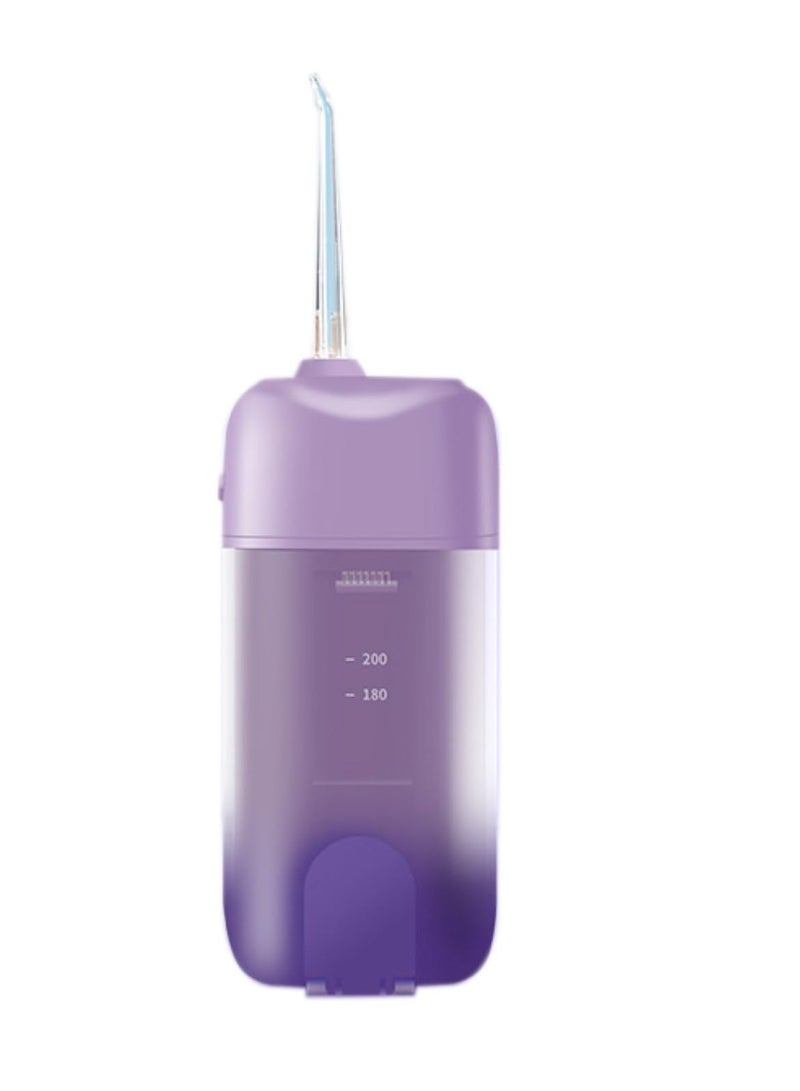 Cordless Water Flosser Portable Rechargeable Oral Irrigator with Collapsible Design for Travel. Features 3 Modes and 4 Jets for Customized Teeth Cleaning