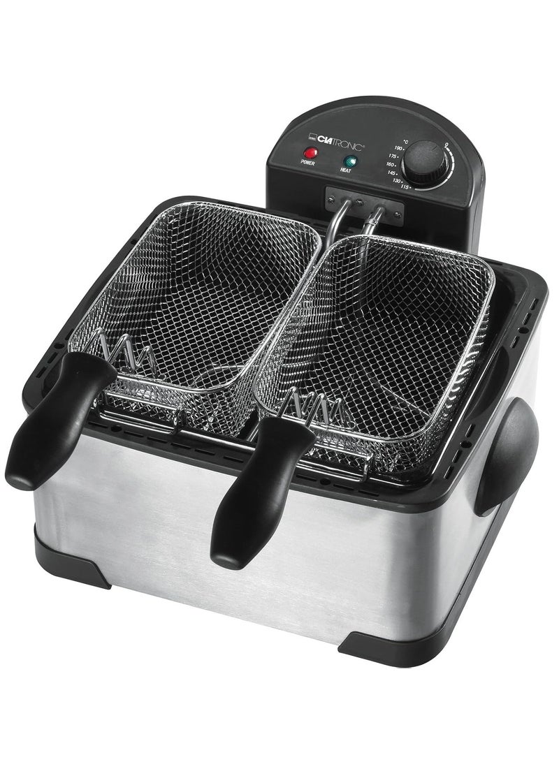 FR 3195 Fryer | 2000W, 4L Capacity, Stainless Steel