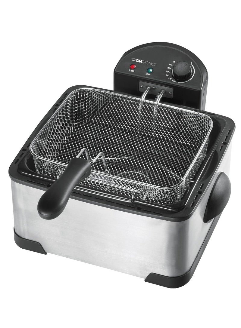 FR 3195 Fryer | 2000W, 4L Capacity, Stainless Steel