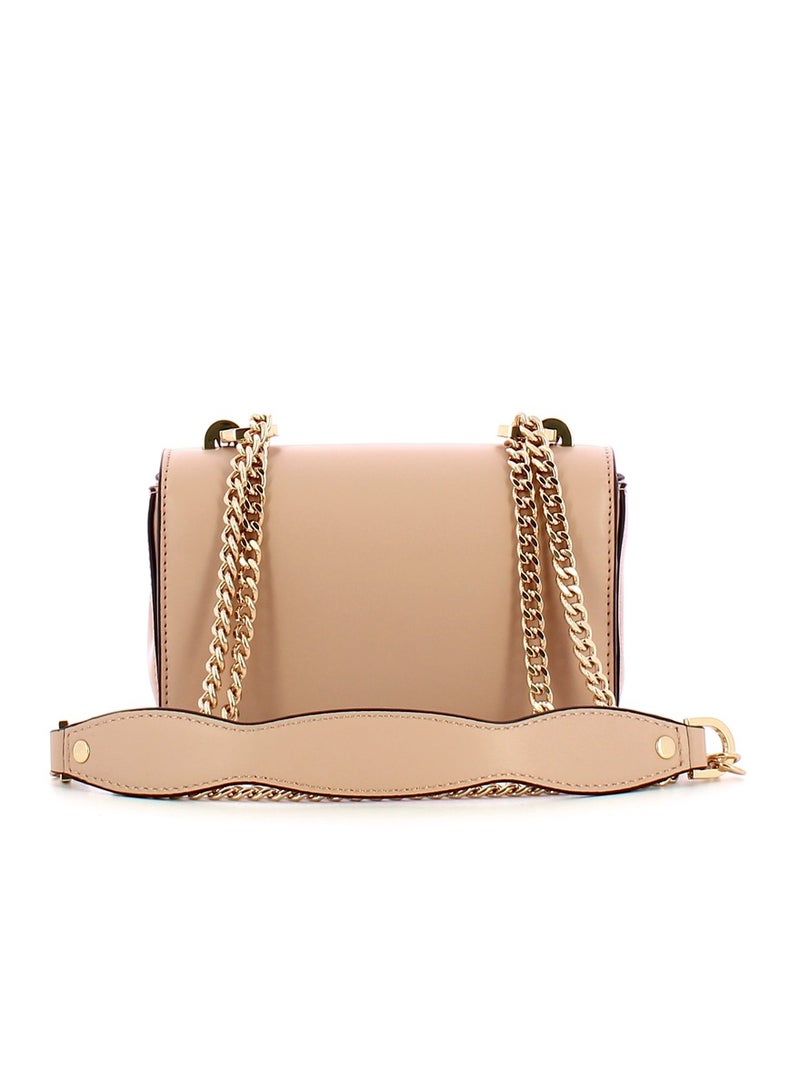 Eliette Light Beige Mini Crossbody Bag HWVG9225780,20cmX12cmX7.5CM