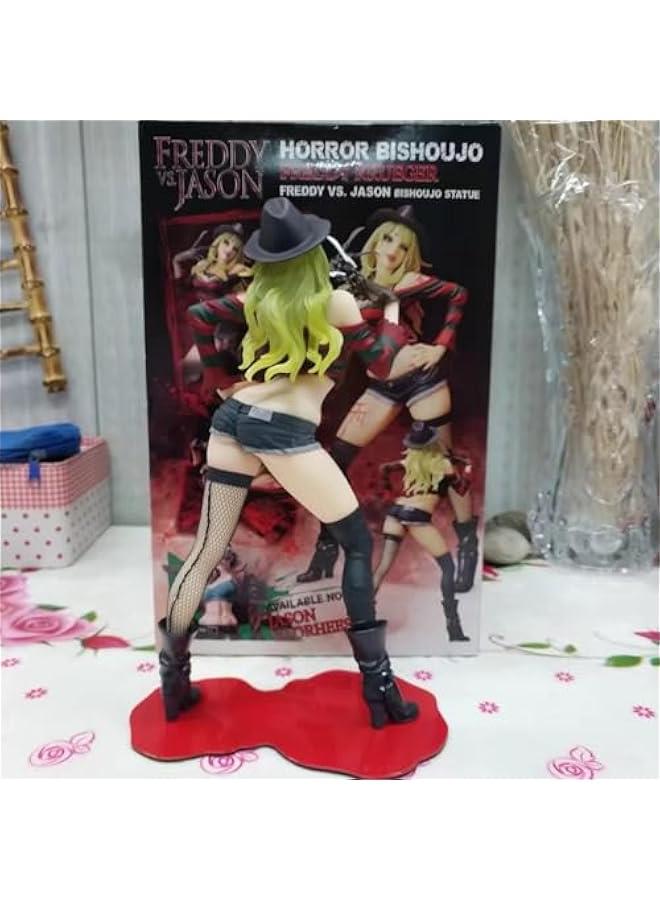 Freddy Vs Jason Statue Horror Bishoujo Freddy Krueger Jason Voorhees Doll PVC Action Figure Model Toys (Freddy)