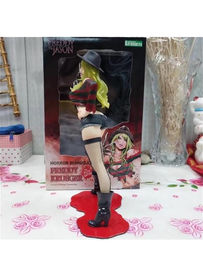 Freddy Vs Jason Statue Horror Bishoujo Freddy Krueger Jason Voorhees Doll PVC Action Figure Model Toys (Freddy)