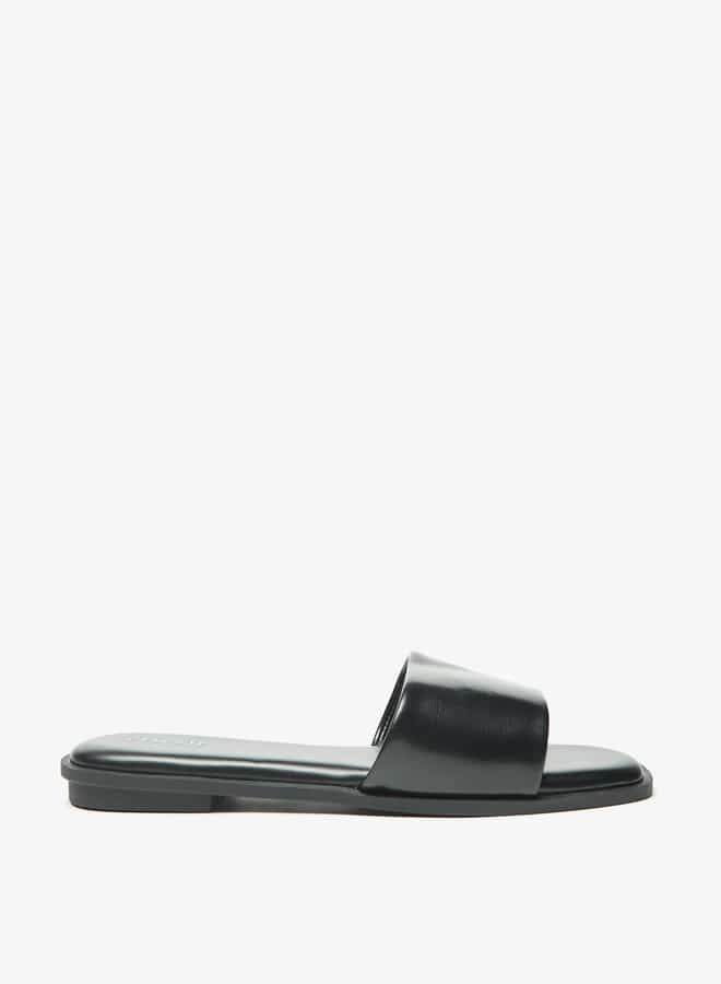 Women's Solid Slip-On Slides