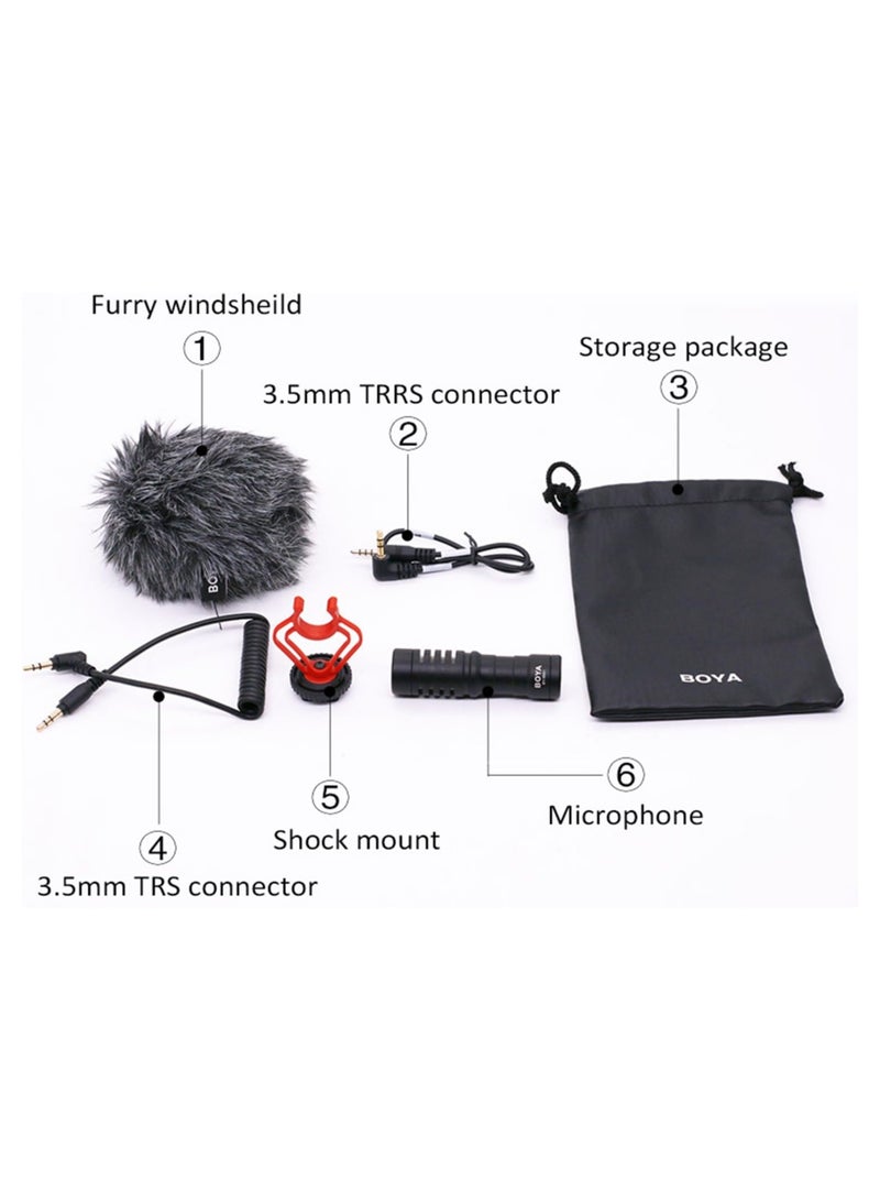 BY-MM1 Video Microphone - Ideal for YouTube, Vlogging, Facebook Livestream, and Shotgun Recording for Smartphones & Cameras, Wireless 2.4 GHz 100 Meter Range