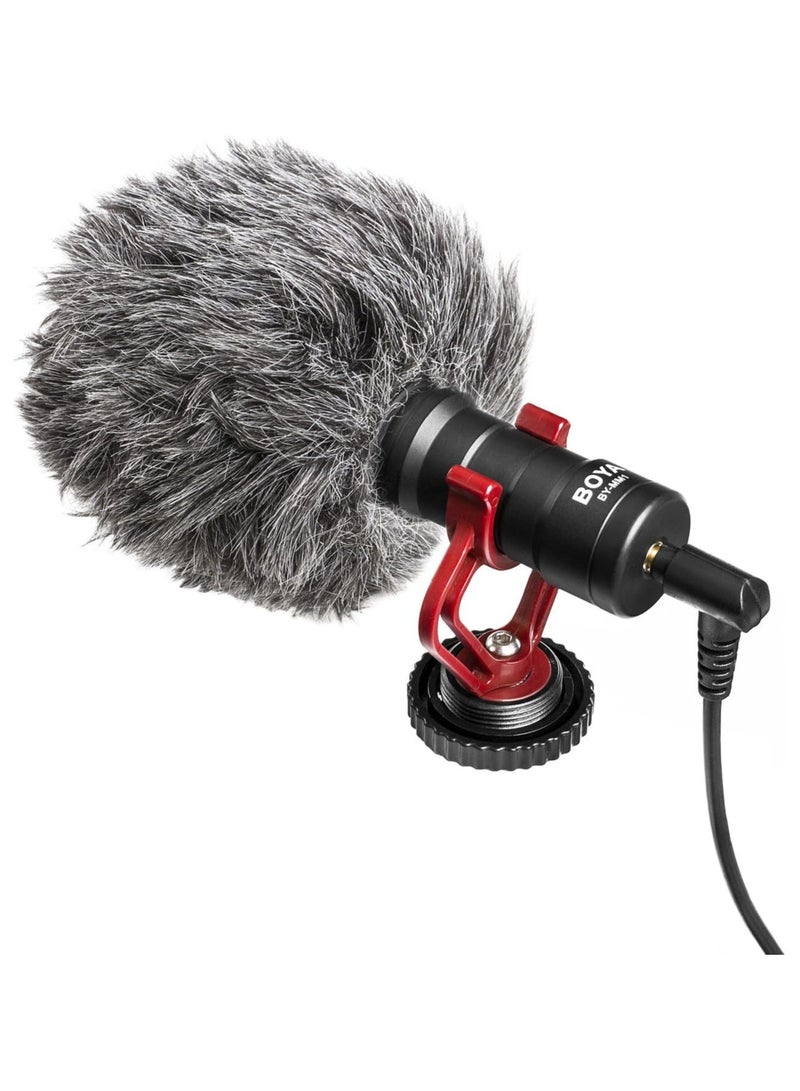 BY-MM1 Video Microphone - Ideal for YouTube, Vlogging, Facebook Livestream, and Shotgun Recording for Smartphones & Cameras, Wireless 2.4 GHz 100 Meter Range