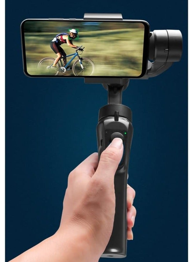 F6 3-Axis Handheld Stabilizer with App Control (Gunmetal Gray) - Professional Gimbal for Smooth Filming