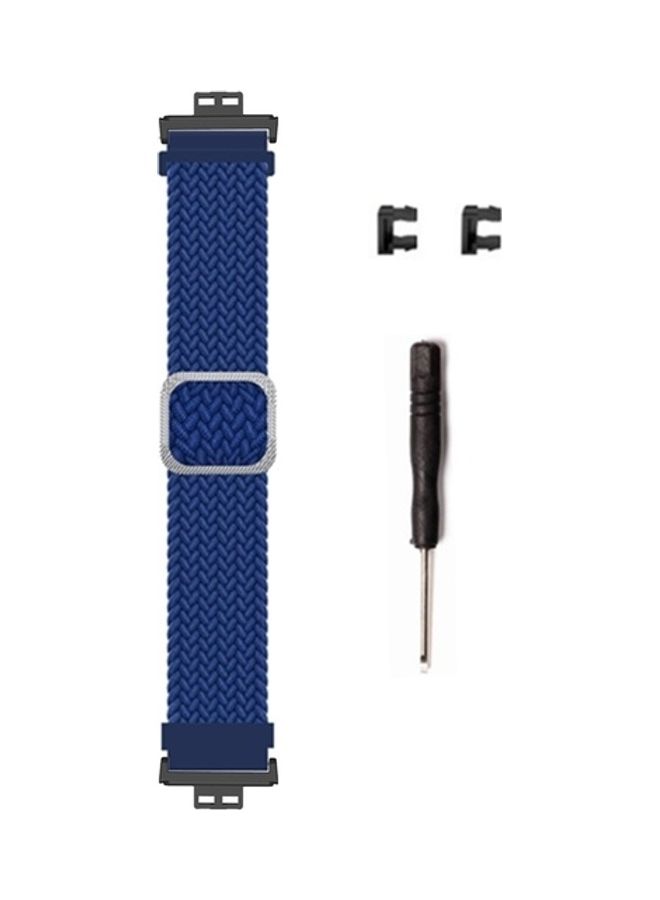 Braided Nylon Band for Huawei Watch Fit Blue