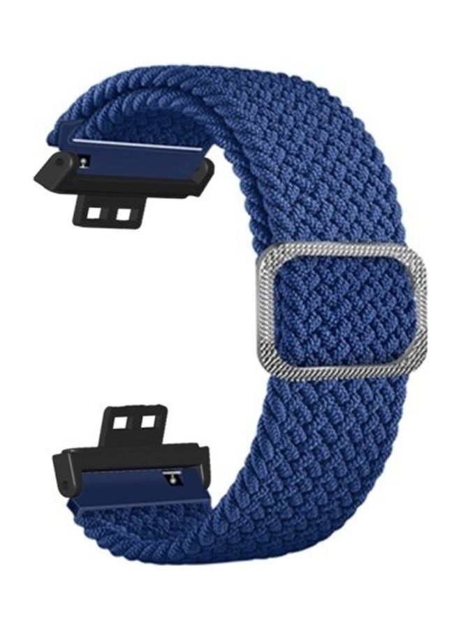 Braided Nylon Band for Huawei Watch Fit Blue