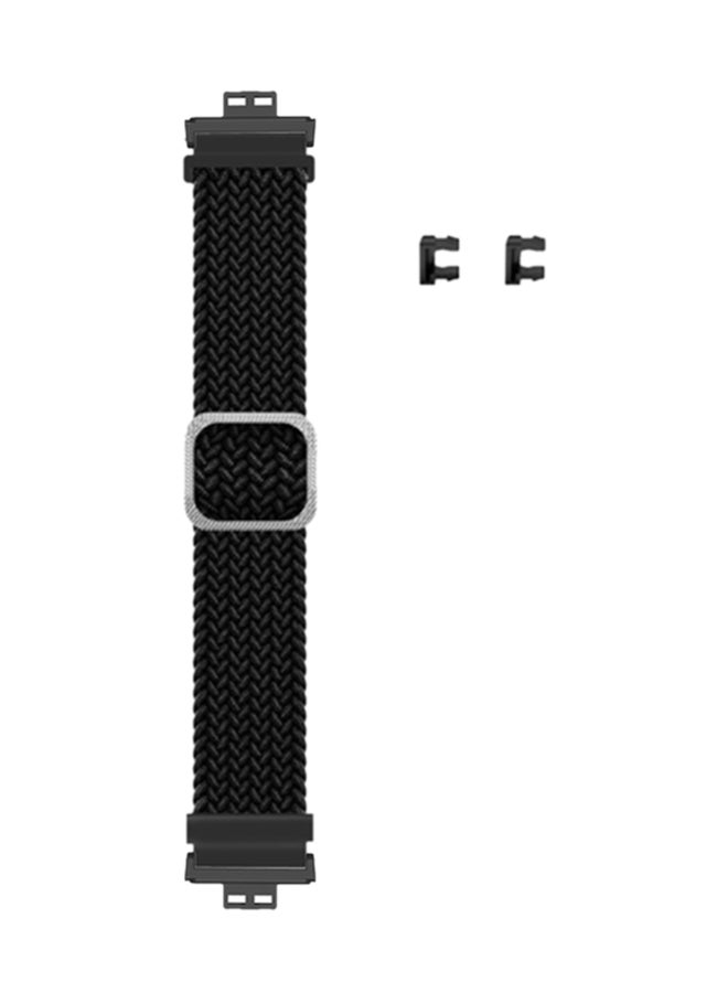 Braided Nylon Band For Huawei Watch Fit Black