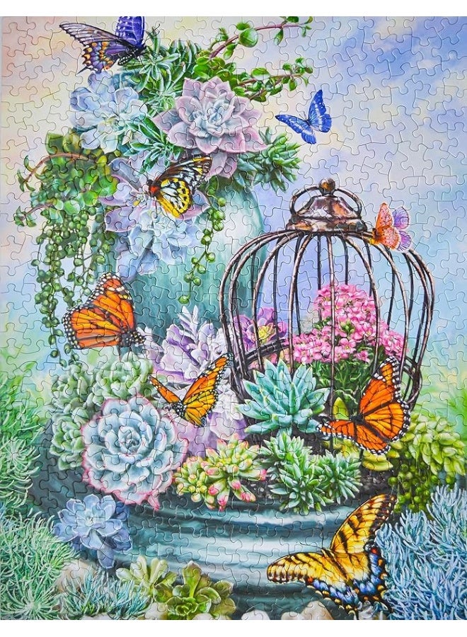 Springbok's 500 Piece Jigsaw Puzzle Butterfly Bliss - Made in USA