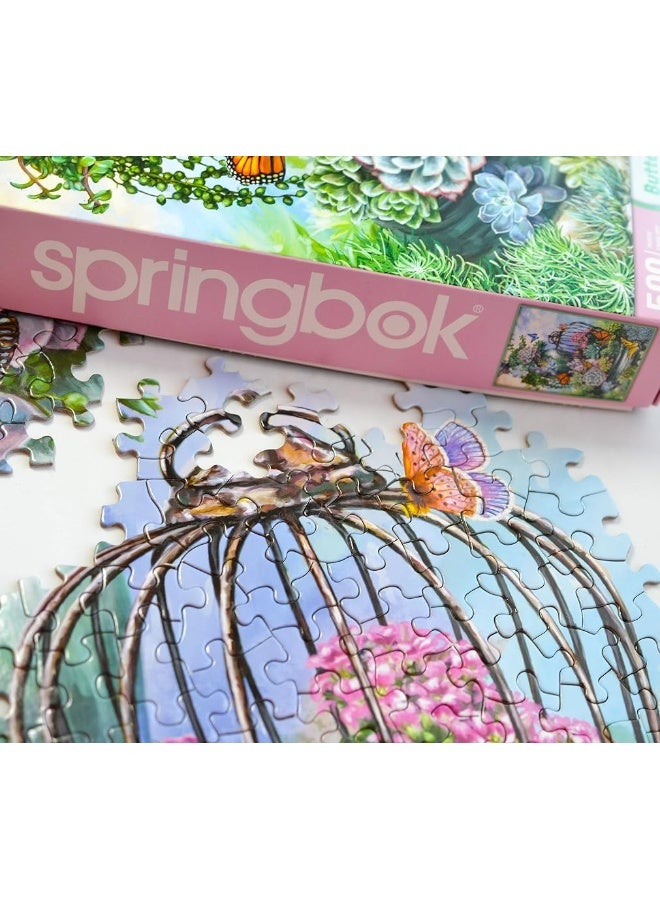 Springbok's 500 Piece Jigsaw Puzzle Butterfly Bliss - Made in USA