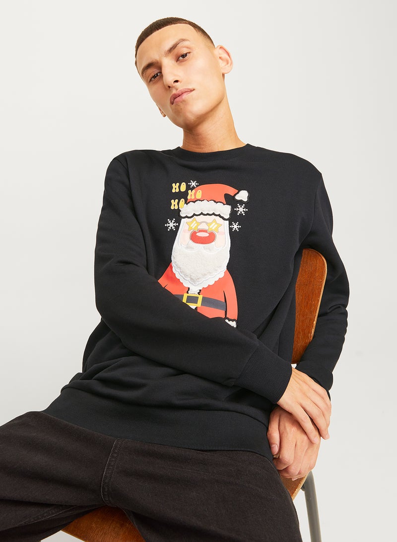 Jjxmas Santa Print Sweatshirts