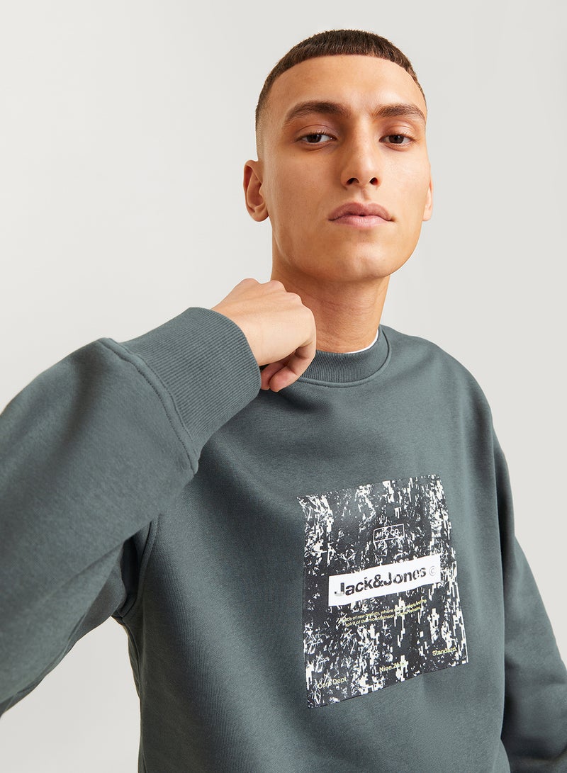 Graphic Crew Neck Sweatshirt