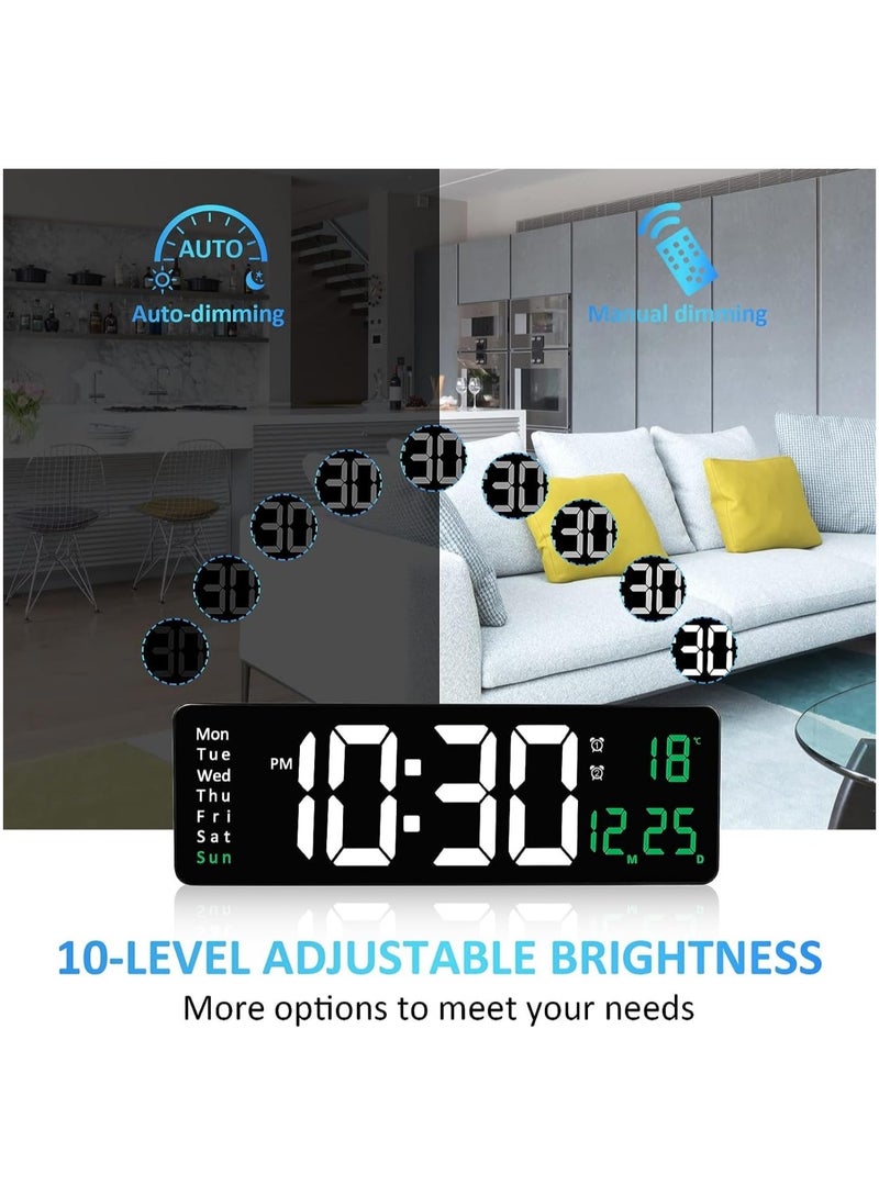 Digital Wall Clock with Large 16.2