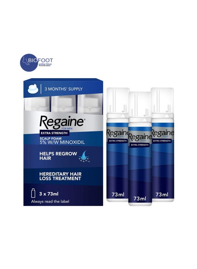 REGAINE 5% FOAM TRIPLE PACK