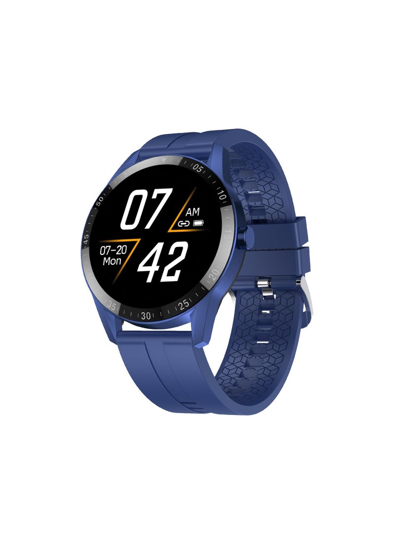 Fire-Boltt India's No 1 Smartwatch Brand Talk 2 Bluetooth Calling Smartwatch with Dual Button, Hands On Voice Assistance, 120 Sports Modes, in Built Mic & Speaker with IP68 Rating (Navy Blue)