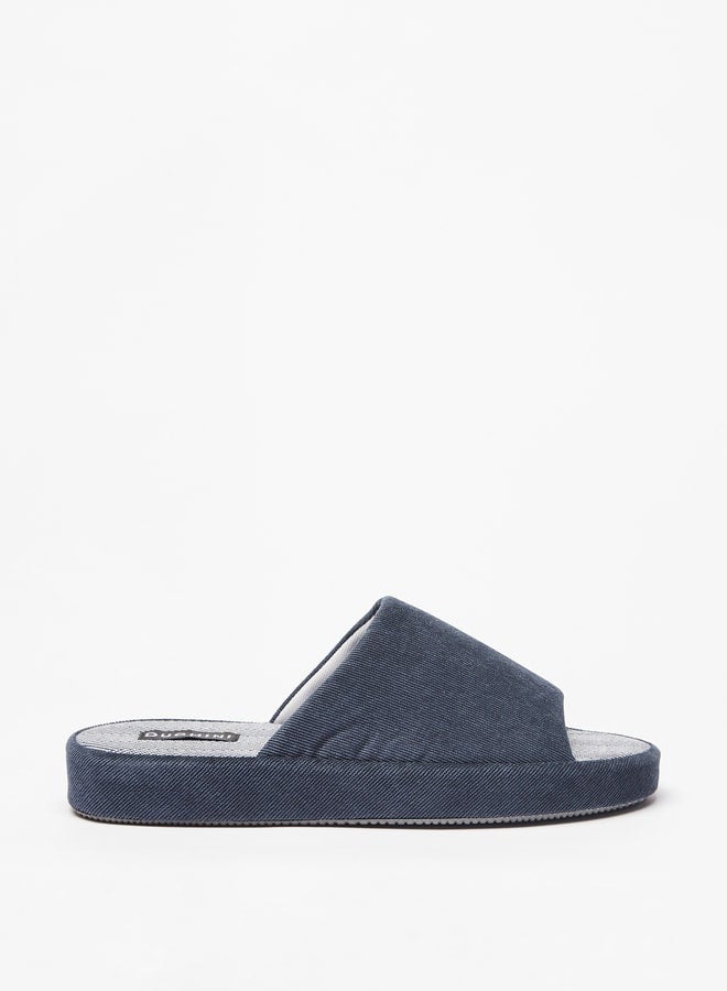 Men's Textured Bedroom Slippers