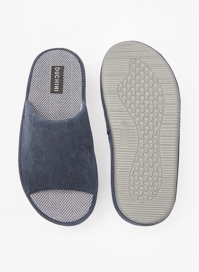 Men's Textured Bedroom Slippers