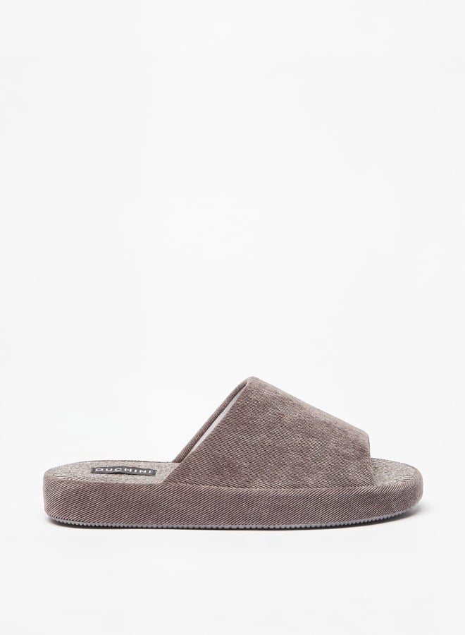 Men's Textured Bedroom Slippers